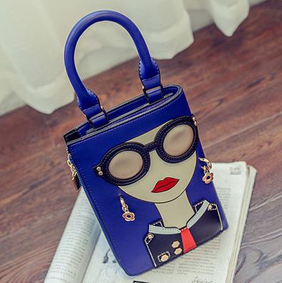 Woman Fashion Pattern Earrings Decorated Female Totes Ladies Shoulder Bag